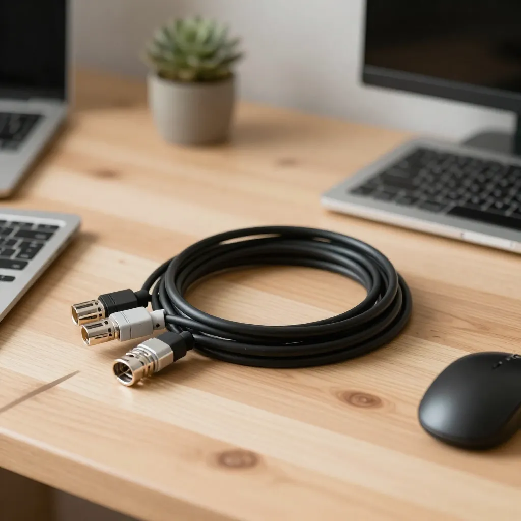 Aesthetically pleasing cable management setup