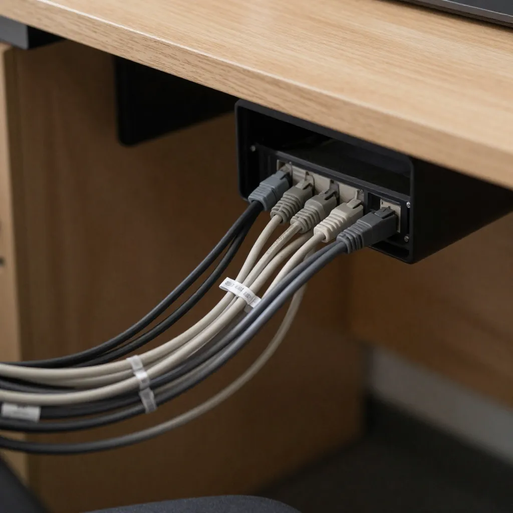 Single cable powering multiple devices